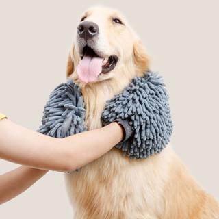 دستکش حوله شمی سگ ( دستکش شنیل میکرو فیبر ) برند: Doglemi کد : H 650